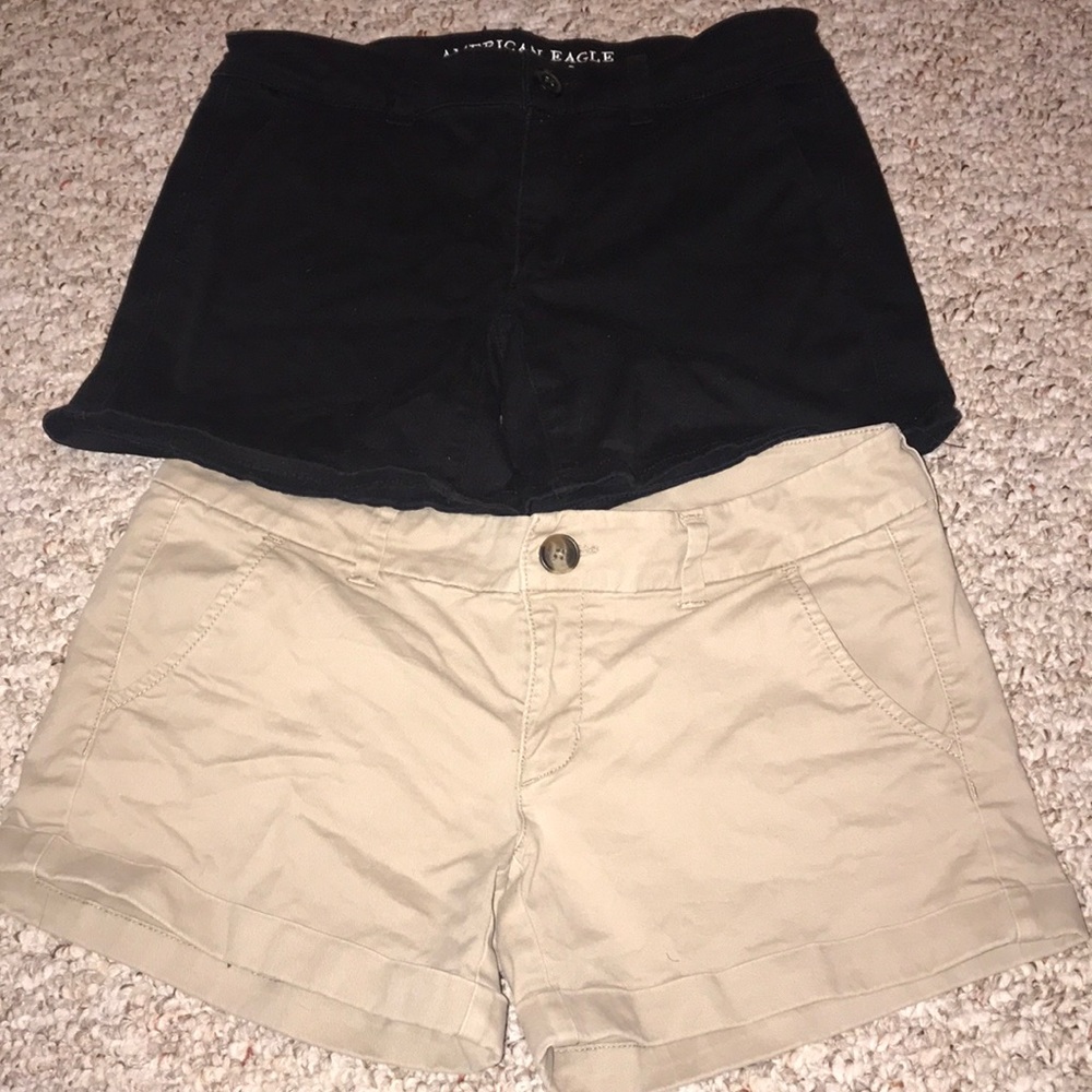 American Eagle size 6 midi shorts twill and khaki